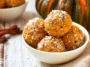 Pumpkin Protein Balls Without Oats in a Bowl