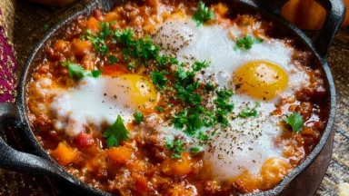 Pumpkin Shakshuka Ready to Serve