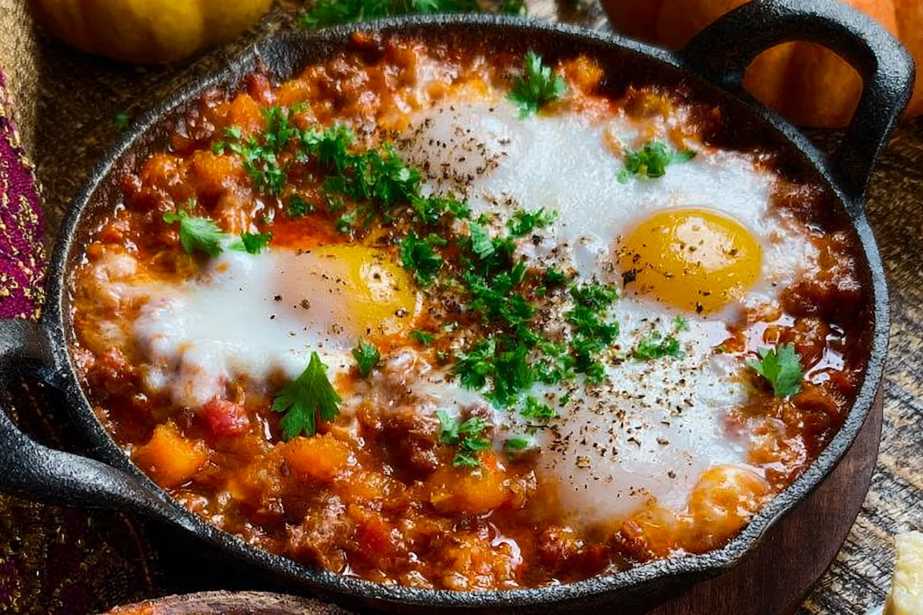 Pumpkin Shakshuka Ready to Serve