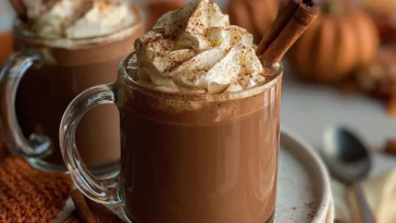 Pumpkin Spice Hot Chocolate in a Mug