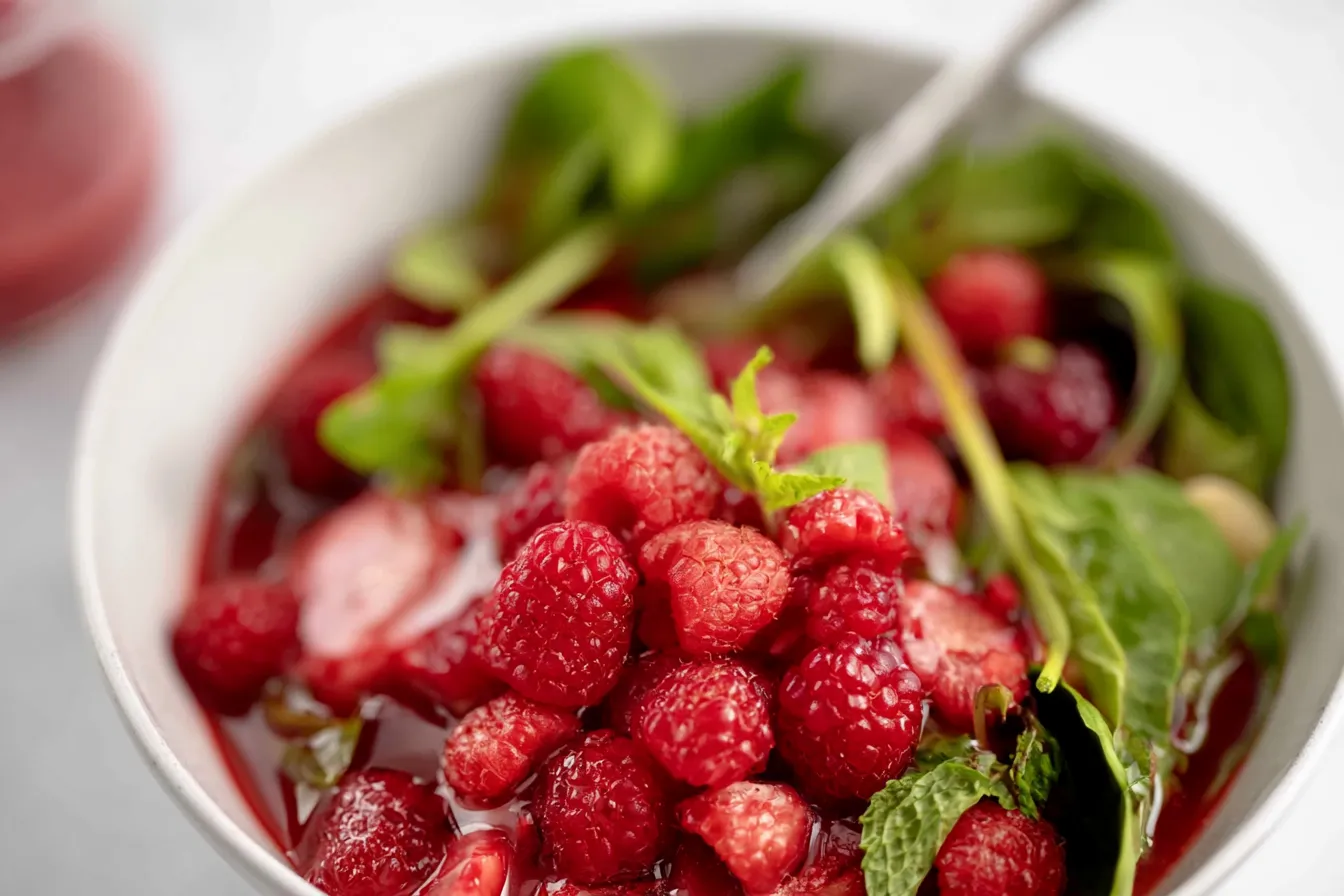 Raspberry Vinaigrette in a Jar - Fresh and Flavorful