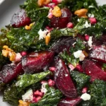 Roasted Beet and Kale Salad: A Deliciously Nutritious Delight 14 Vibrant Roasted Beet and Kale Salad Ready to Serve