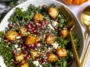 Roasted Butternut Squash and Kale Salad on a Plate