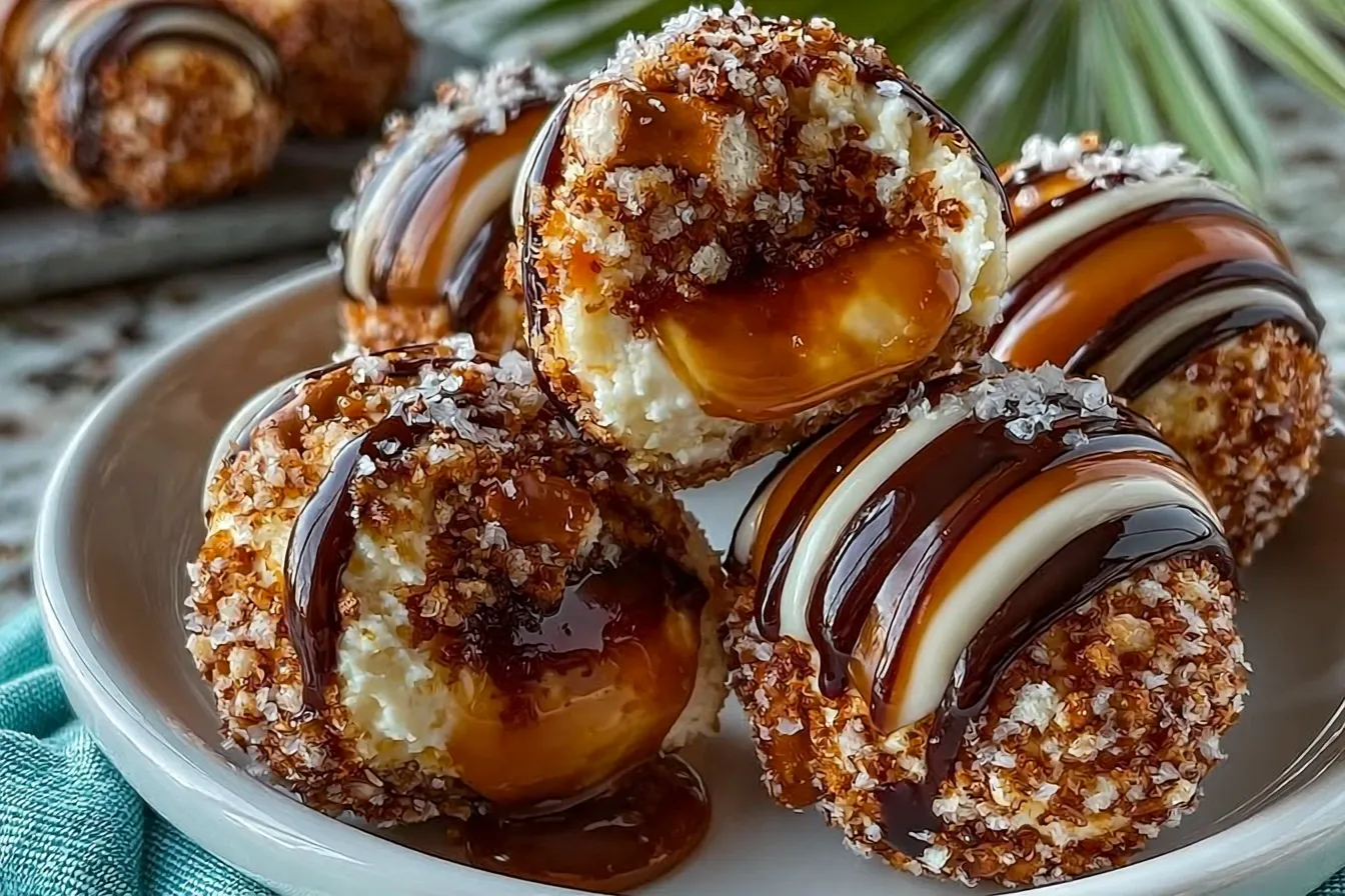 Salted Caramel Pretzel Cheesecake Balls: Indulge in Bliss 4 Salted Caramel Pretzel Cheesecake Balls