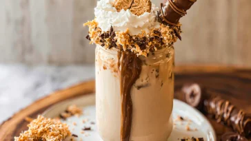 Samoas Iced Coffee in a Glass