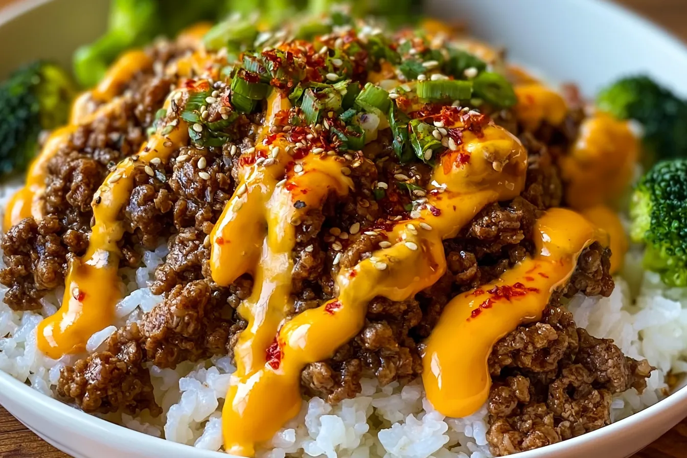 Savory Korean Ground Beef Bowls with Zesty Spicy Mayo Delight 4 Savory Korean Ground Beef Bowls with Zesty Spicy Mayo
