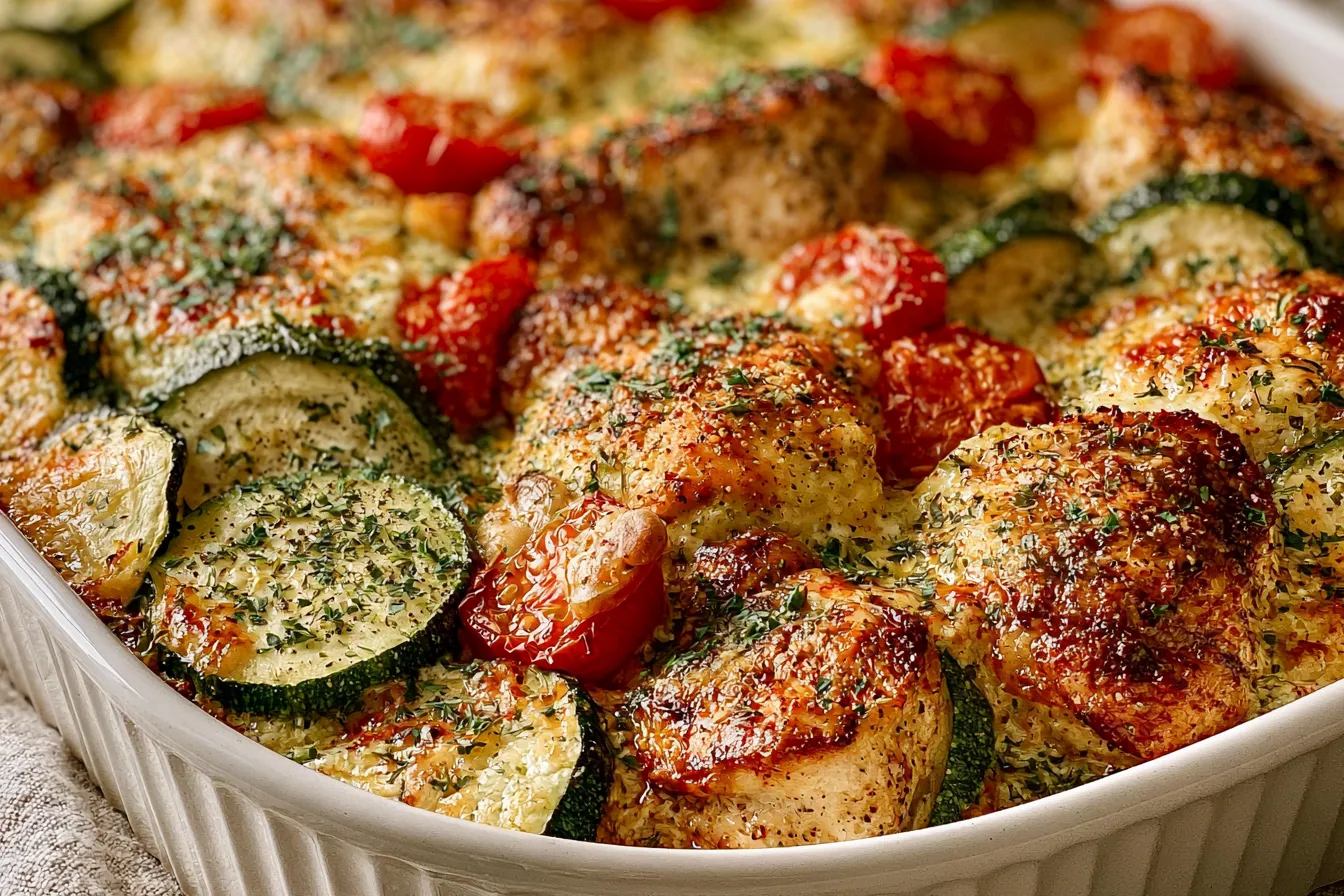 Savory Mediterranean Chicken Zucchini Bake – Wholesome Delight! 4 Savory Mediterranean Chicken Zucchini Bake – Wholesome and Delightful!