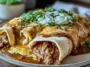 Savory Smothered Ground Beef Burritos with Creamy Chipotle Delight