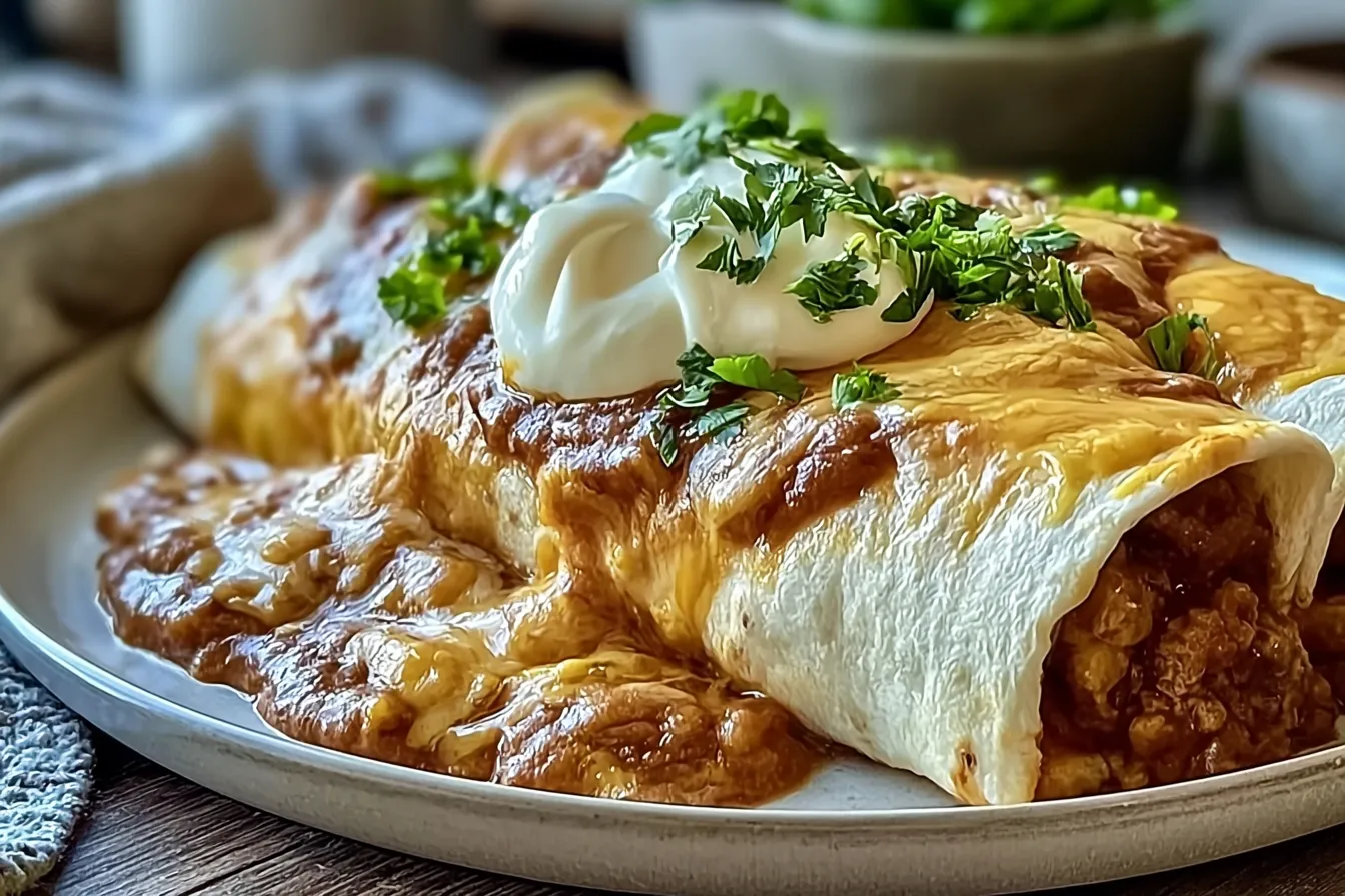 Savory Smothered Ground Beef Burritos with Creamy Chipotle Delight 4 Savory Smothered Ground Beef Burritos with Creamy Chipotle Delight
