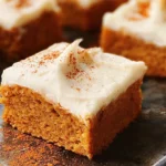 Sheet Pan Libby’s Pumpkin Bars Fresh Out of the Oven