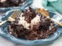 Slow Cooker Brownie Pudding Served in a Bowl