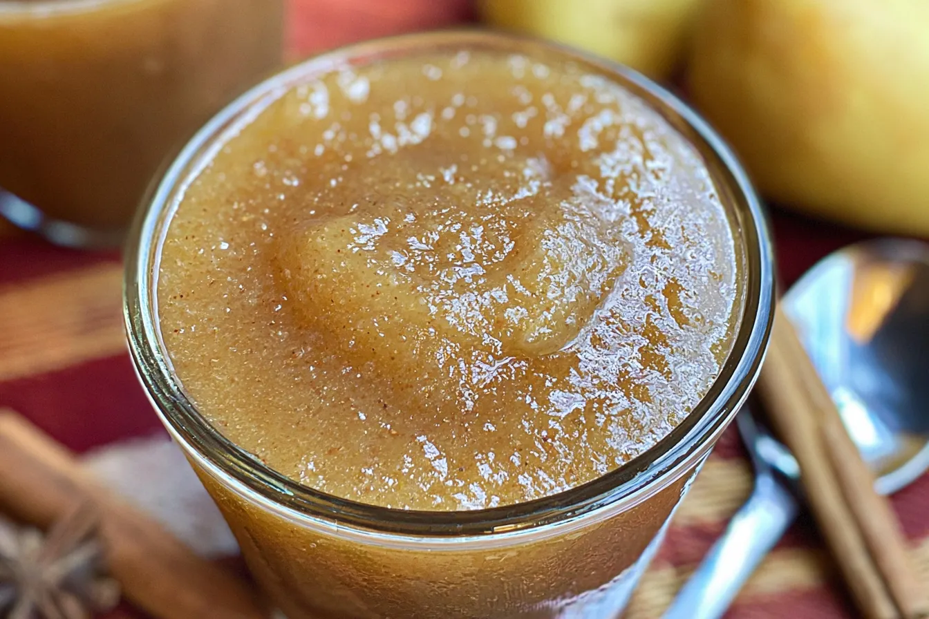 Slow Cooker Pear Applesauce 