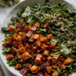 Smoky Sweet Potato Kale Salad with Hot Ginger Dressing Yum! 5 Smoky Sweet Potato Kale Salad with Hot Ginger Dressing