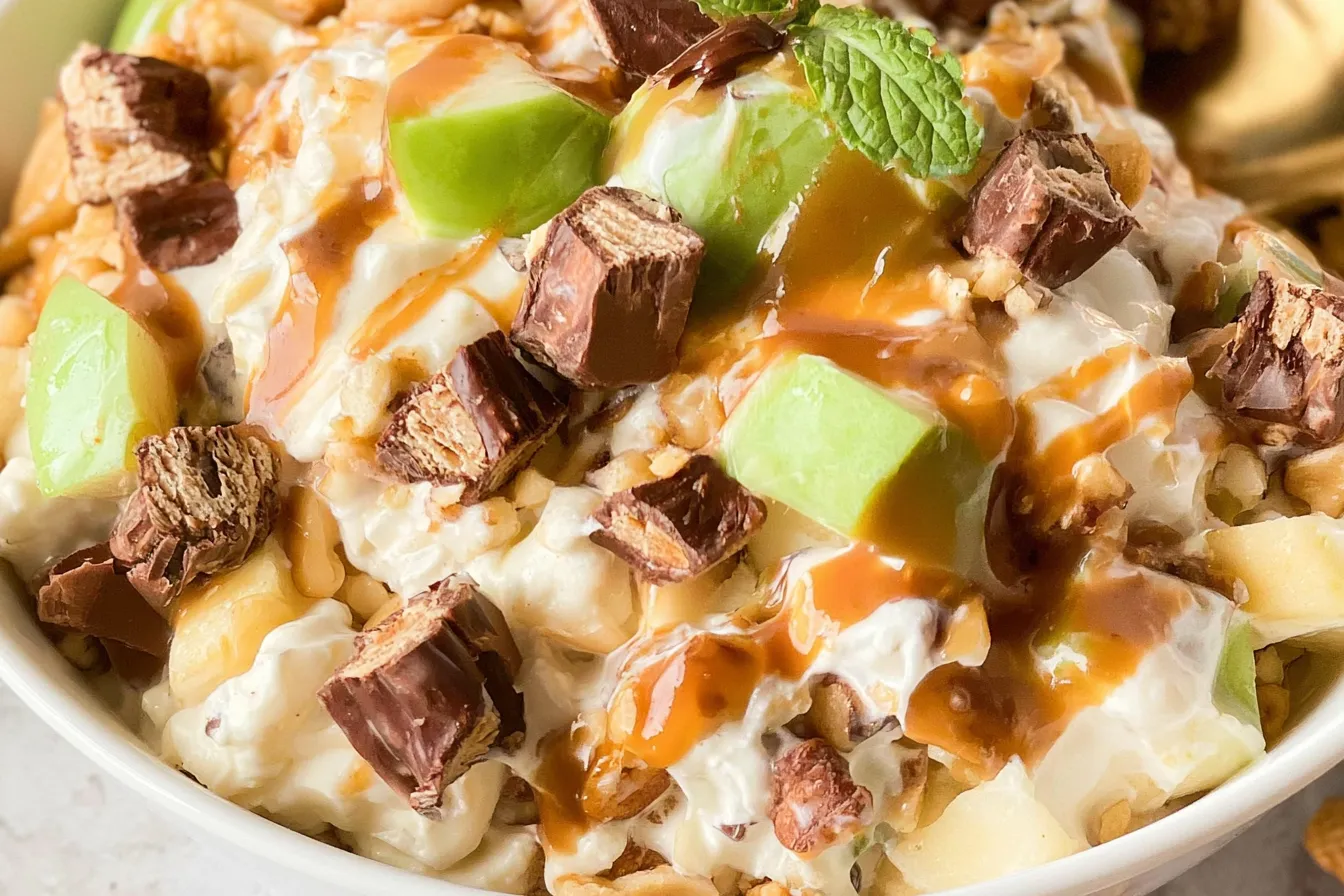 Snickers Apple Salad - Sweet and Satisfying Dessert