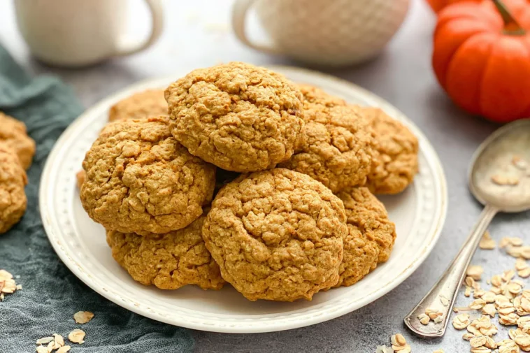 Soft and Chewy Pumpkin Oatmeal Cookies for Cozy Fall Days 3 Soft and Chewy Pumpkin Oatmeal Cookies Freshly Baked