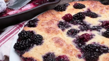 Freshly Baked Southern Blackberry Cobbler
