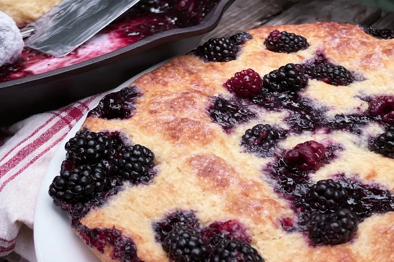 Freshly Baked Southern Blackberry Cobbler