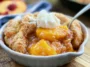 Southern Peach Cobbler Freshly Baked and Ready to Serve