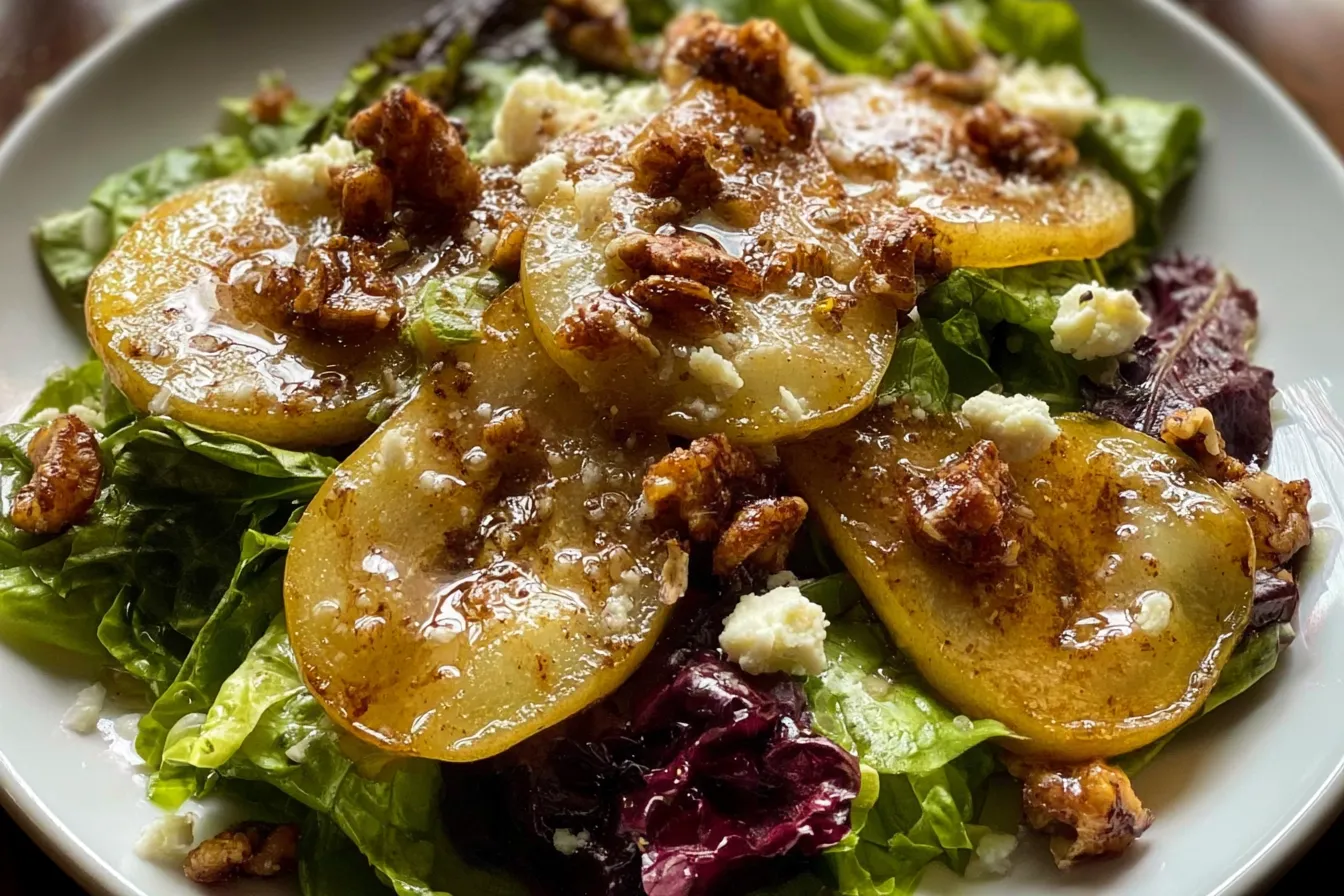 Spiced Pear Greens Salad: A Delightful Fall Treat 3 Spiced Pear Greens Salad: Vibrant and Delicious