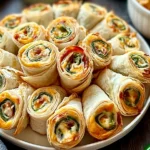 Spicy Jalapeno Popper Pinwheels with RITZ Crisp Thins