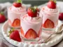 Delicious Strawberry Mousse in Elegant Dessert Cups