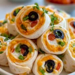 Delicious Taco Cream Cheese Pinwheels Ready to Serve