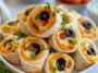 Delicious Taco Cream Cheese Pinwheels Ready to Serve