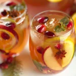 Festive Thanksgiving Punch (Mocktail Or Cocktail) in a Glass