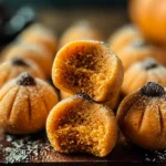 The Best No-Bake Pumpkin Cheesecake Truffles on a Plate