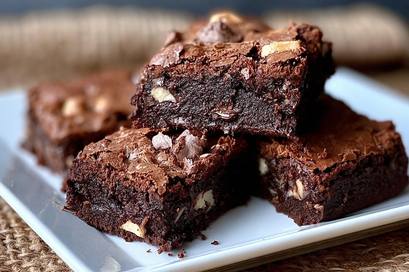 Triple Chocolate Brownies 