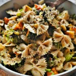 Vegan Fall Pasta Salad: A Cozy Delight for Autumn Days 14 Vegan Fall Pasta Salad Garnished with Fresh Herbs