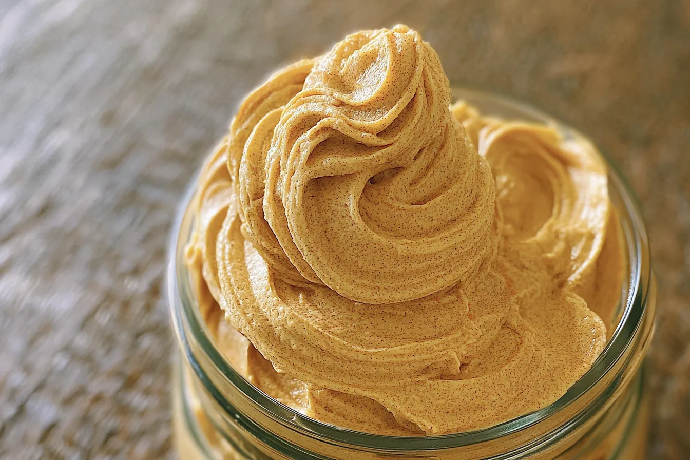 Whipped Cinnamon Pumpkin Butter Spread on Toast
