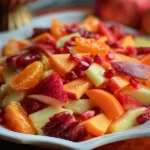 Colorful Winter Fruit Salad with Cinnamon Vanilla Dressing