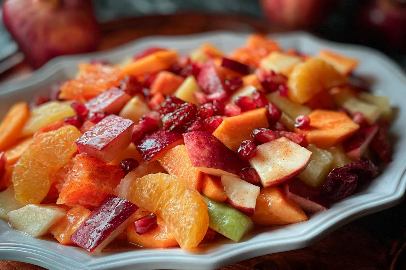 Winter Fruit Salad with Cinnamon Vanilla Dressing: A Cozy Delight 4 Winter Fruit Salad with Cinnamon Vanilla Dressing