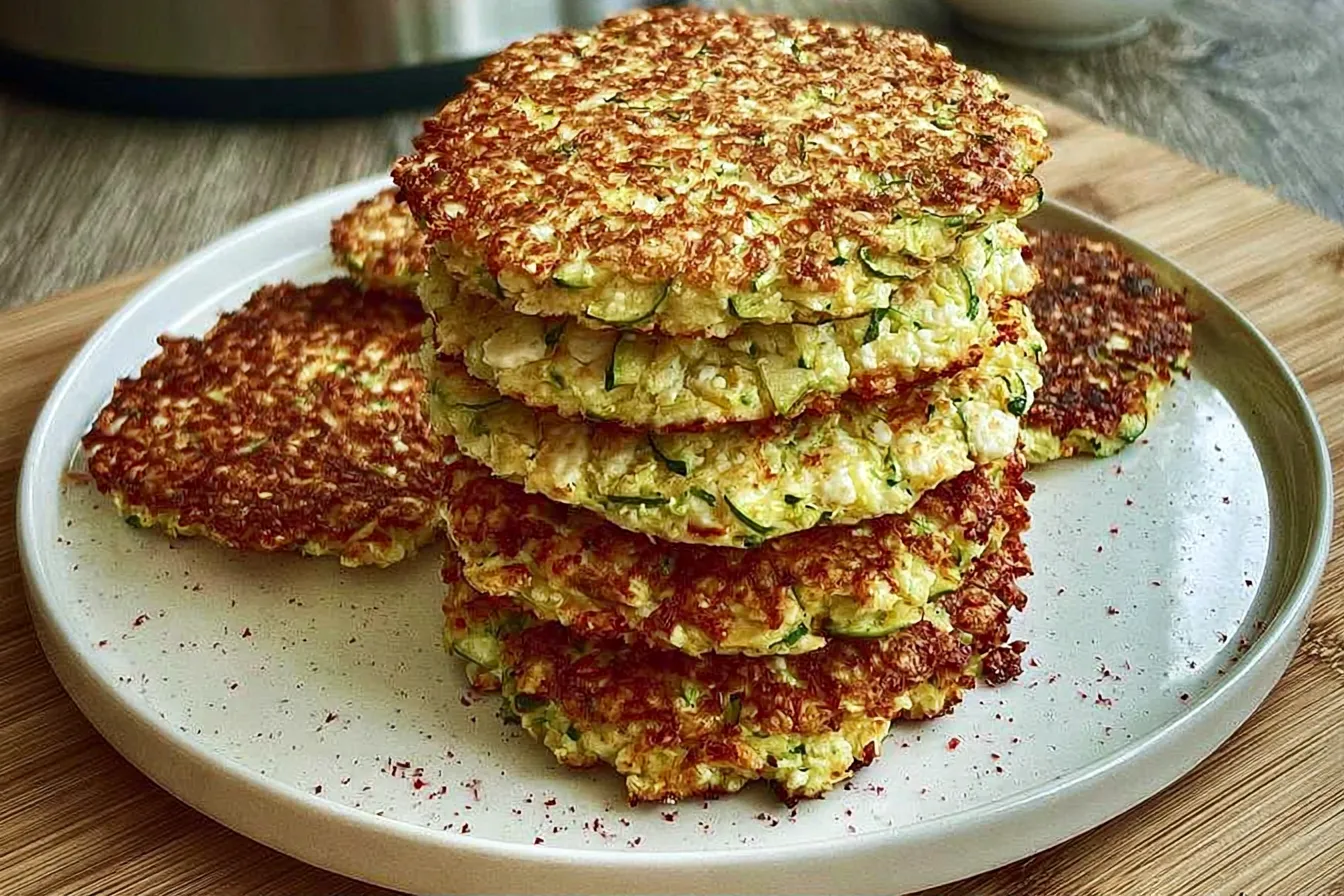 Zucchini Cottage Cheese Fritters