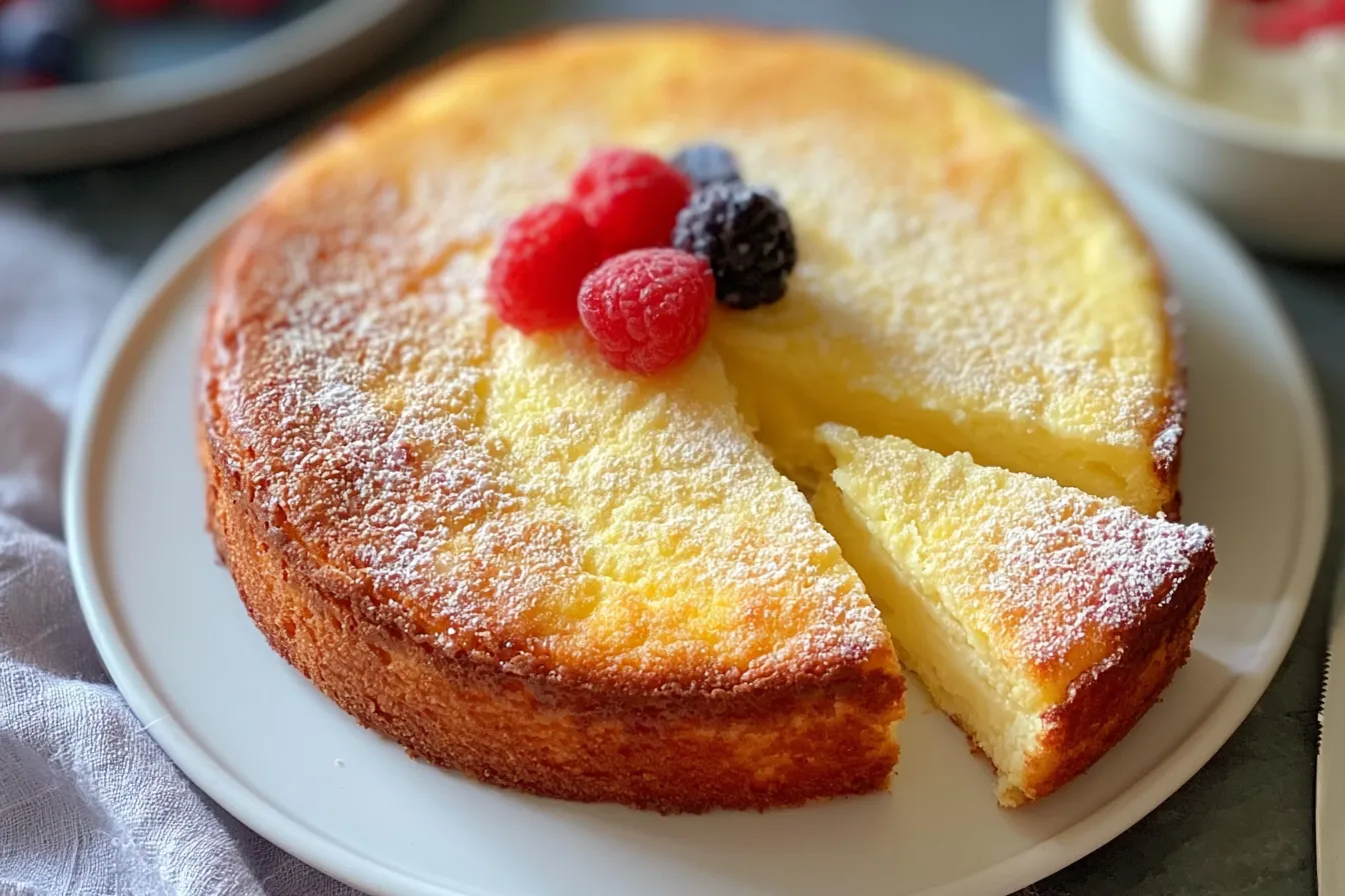 4 Ingredients Greek Yogurt Cake Freshly Baked