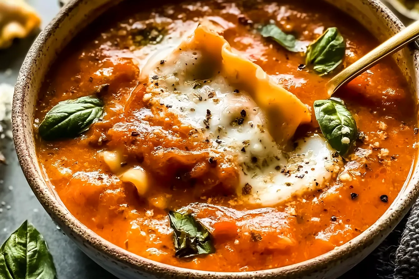 5-Ingredient Lasagna Soup in Under 30 Minutes