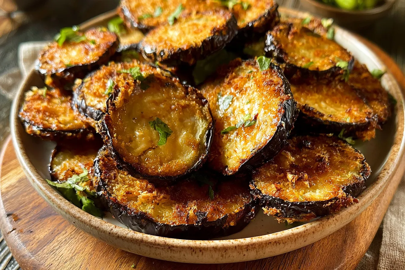 Crispy Air Fryer Eggplant Slices
