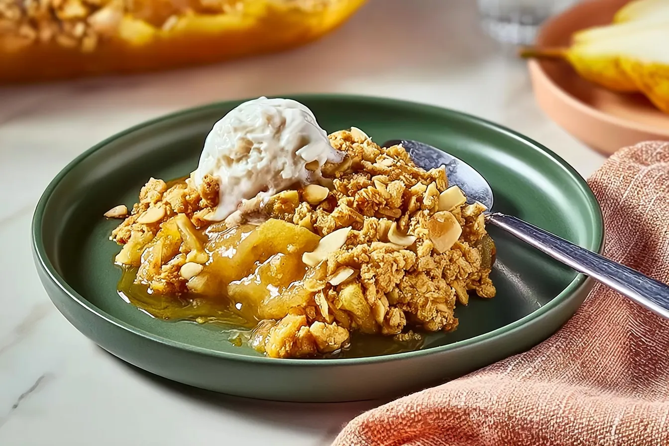 Apple and Pear Crumble 