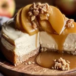 Apple Cider Cheesecake Slice