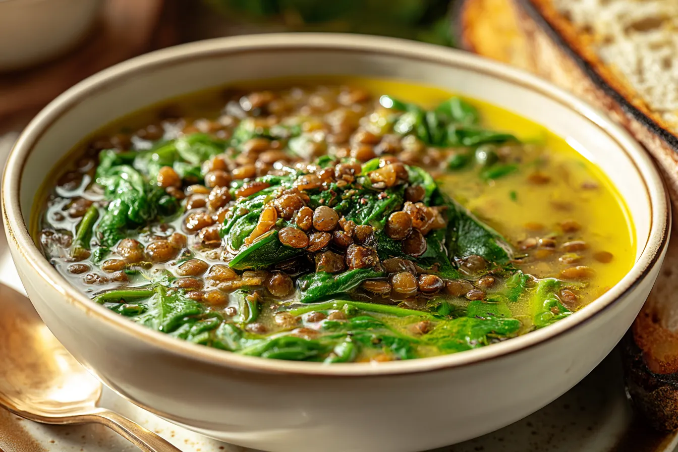 Authentic Zuppa di Lenticchie con Spinaci: A Healthy Delight 4 Authentic Zuppa di Lenticchie con Spinaci: Italian Lentil and Spinach Soup