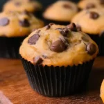 Banana Chocolate Chip Muffins Freshly Baked