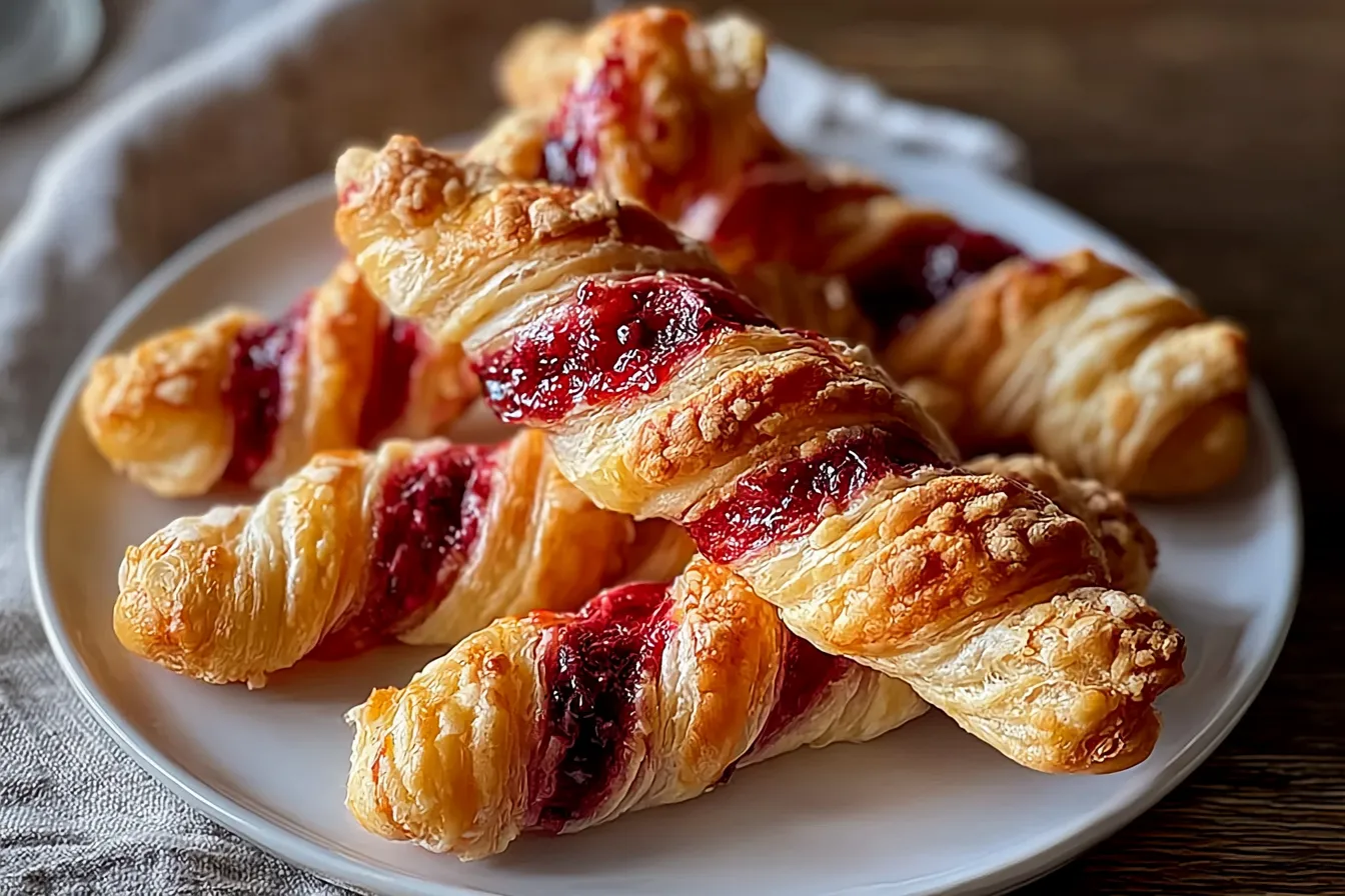 Berry Puff Twists Fresh Out of the Oven