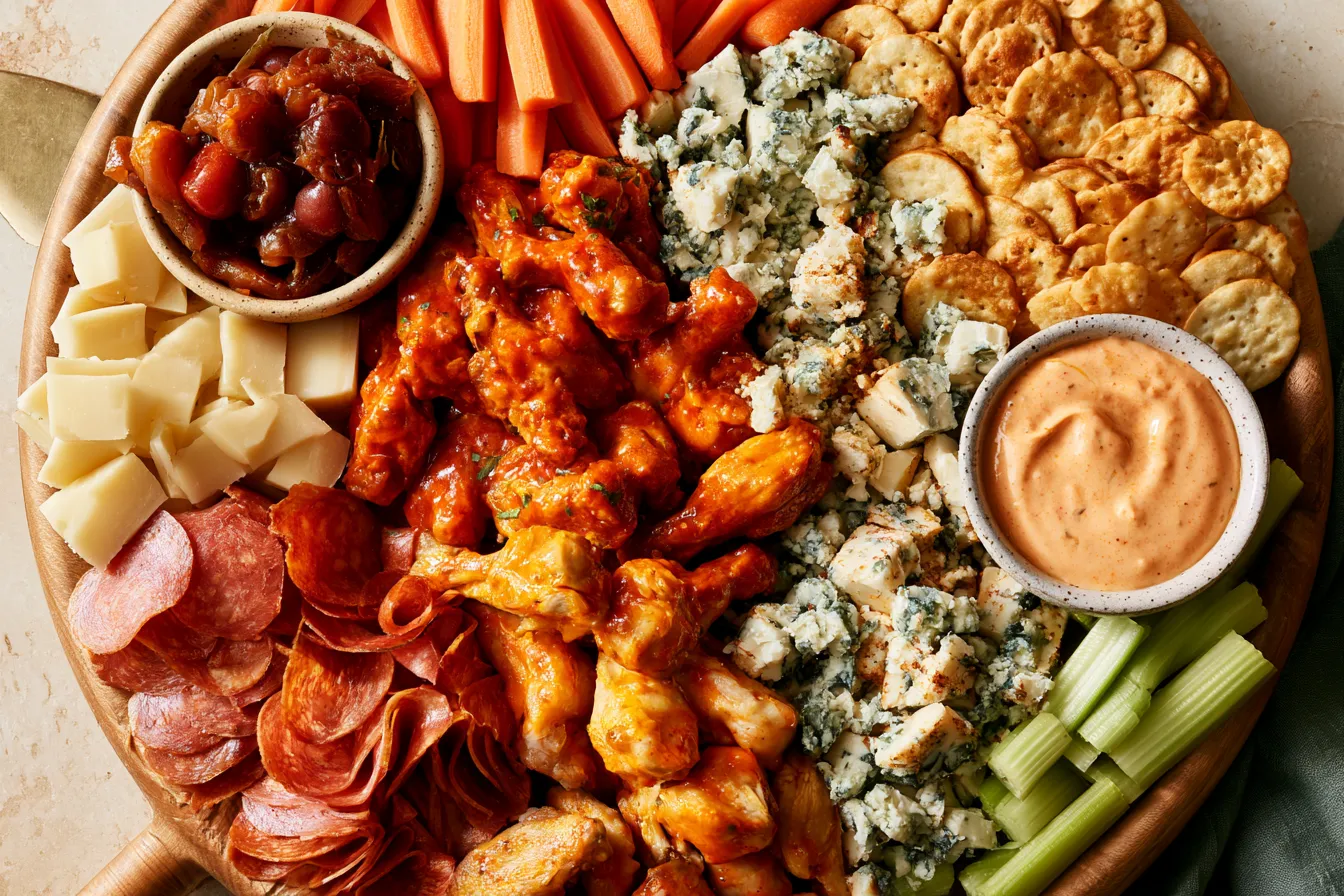 best easy game day buffalo chicken charcuterie board recipe 4