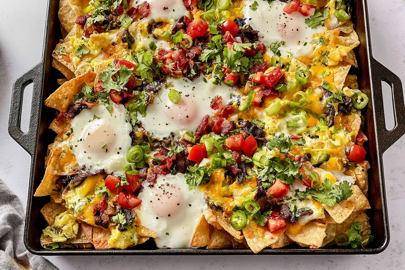 Delicious Breakfast Nachos Ready to Savor