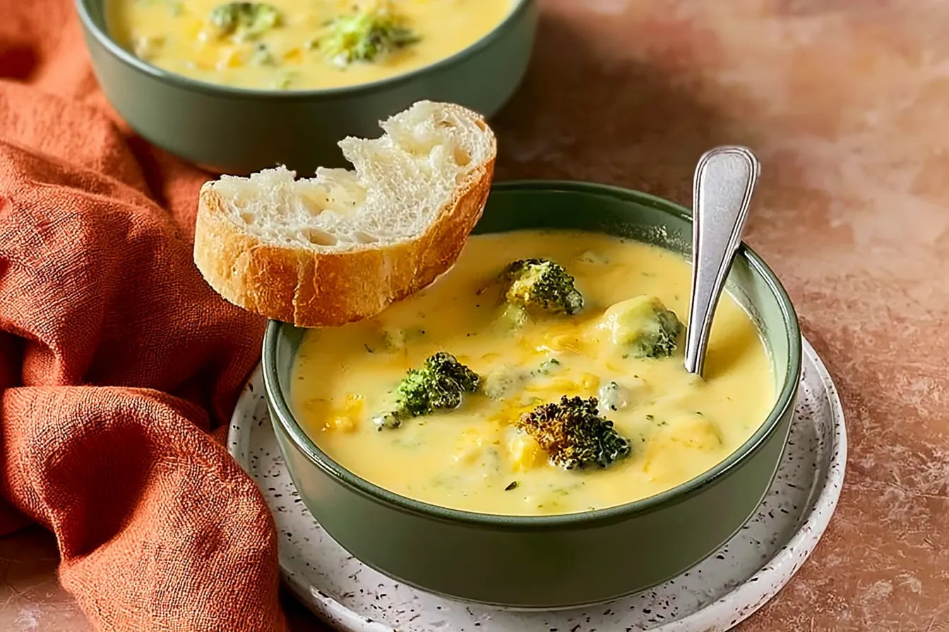 Delicious Bowl of Broccoli Cheese Soup