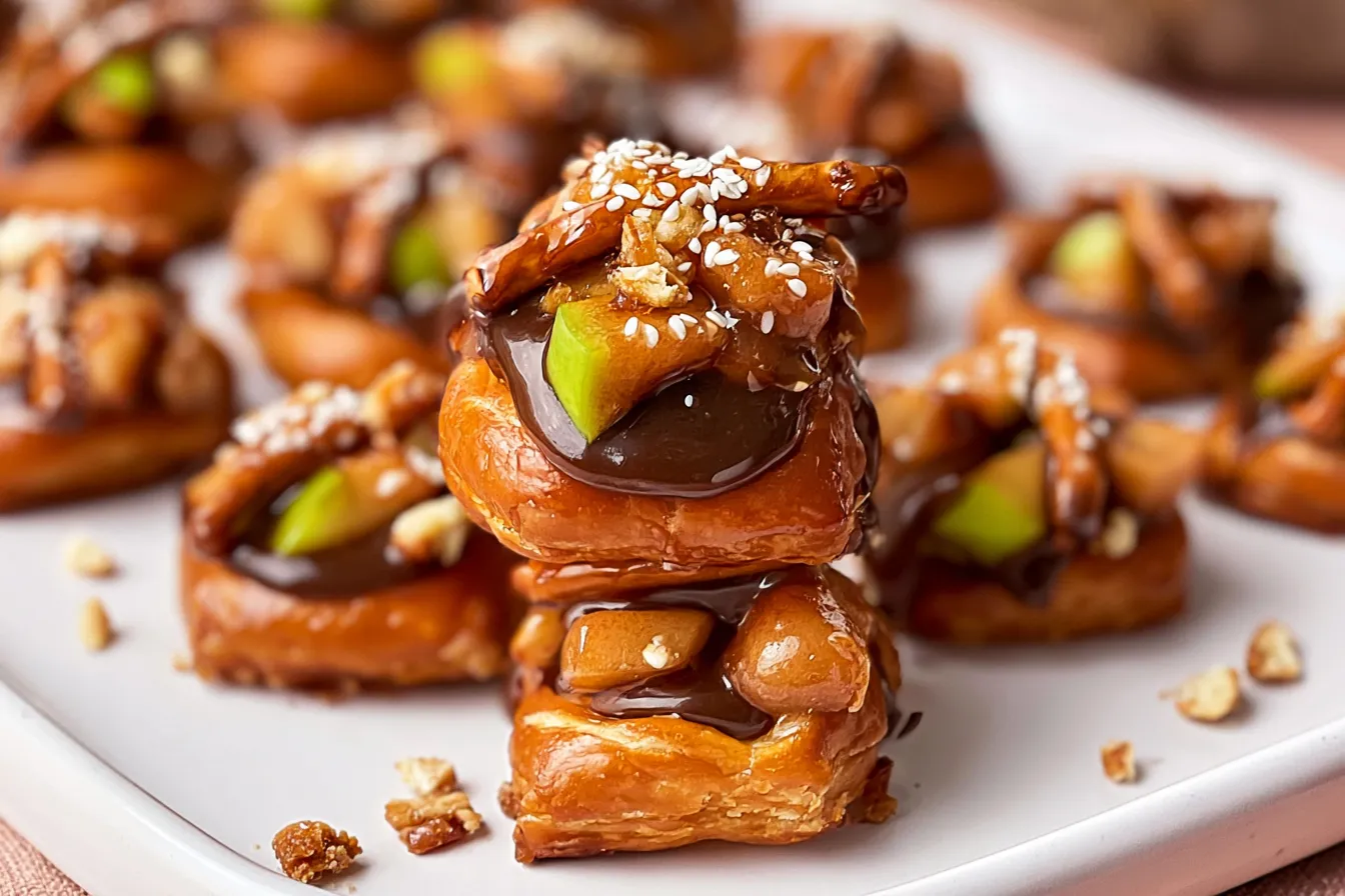 Caramel Apple Pretzel Bites Freshly Made