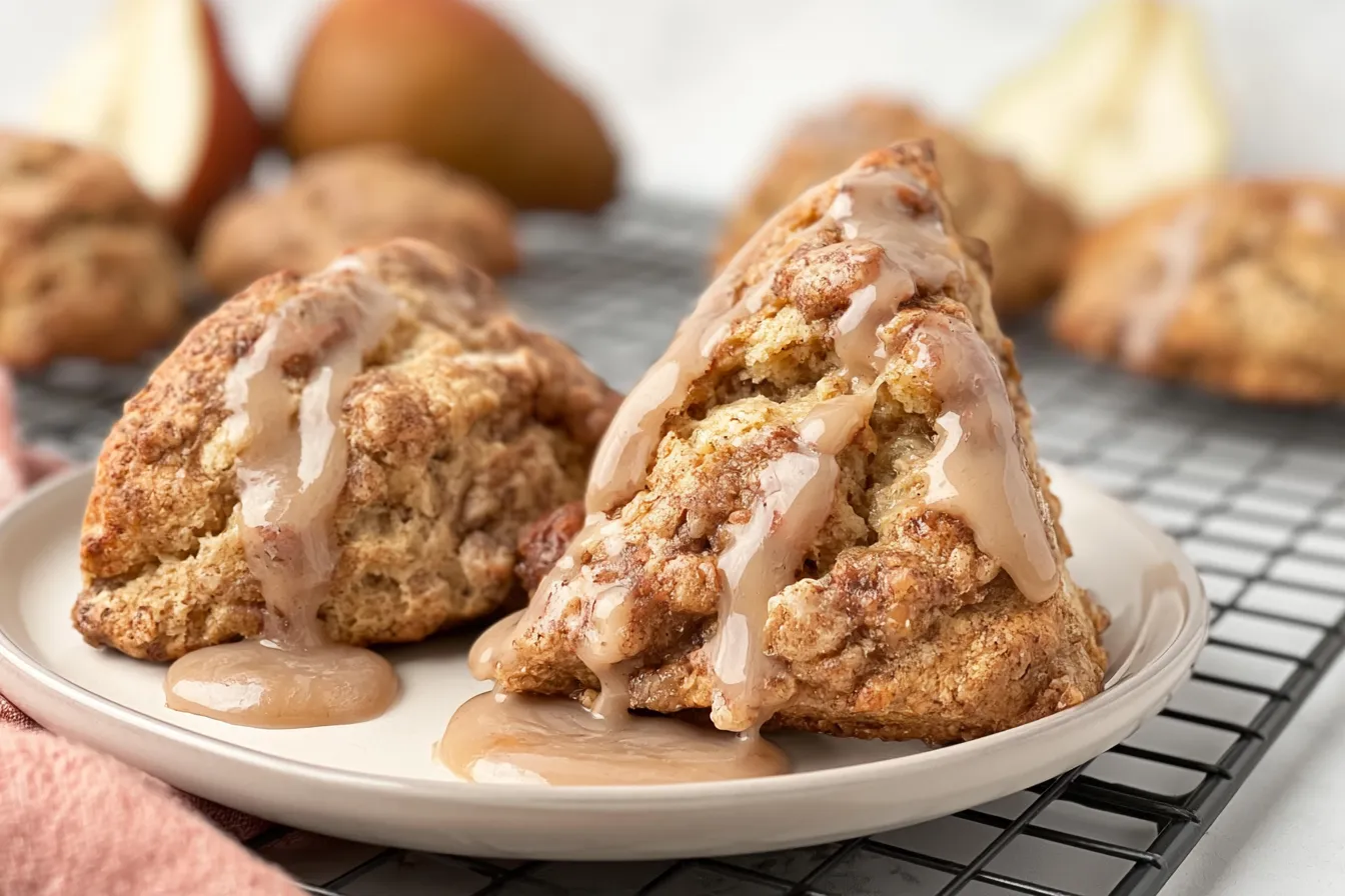 Chai Pear Scones Freshly Baked