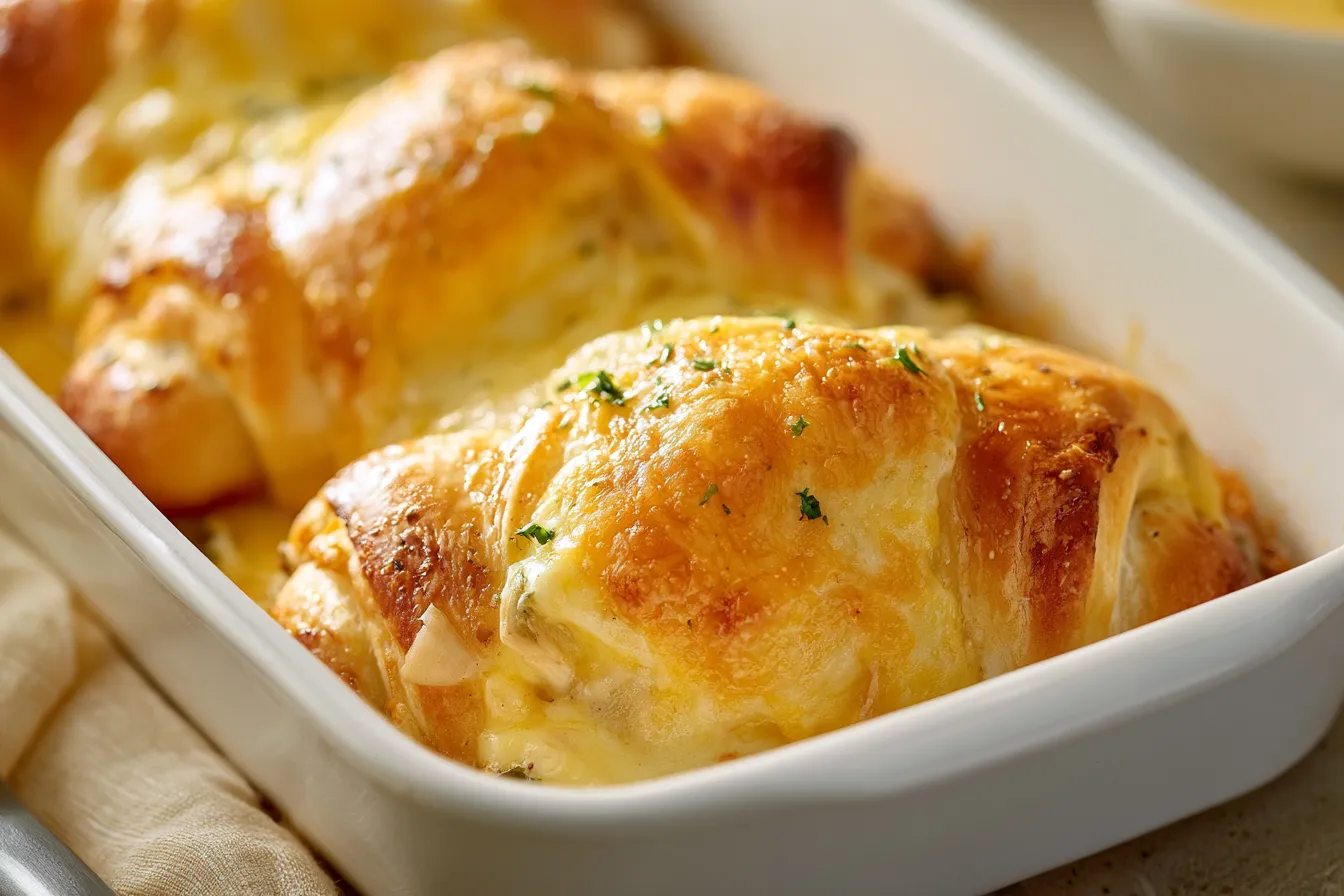 Delicious Cheesy Chicken Crescent Rolls Fresh from the Oven