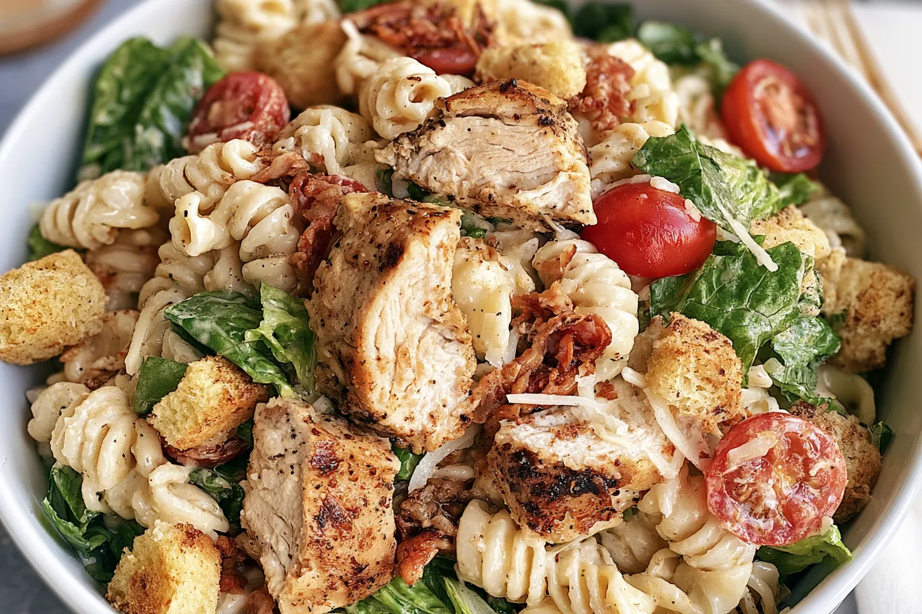 Chicken Caesar Pasta Salad: A Fresh and Tasty Delight 4 Chicken Caesar Pasta Salad